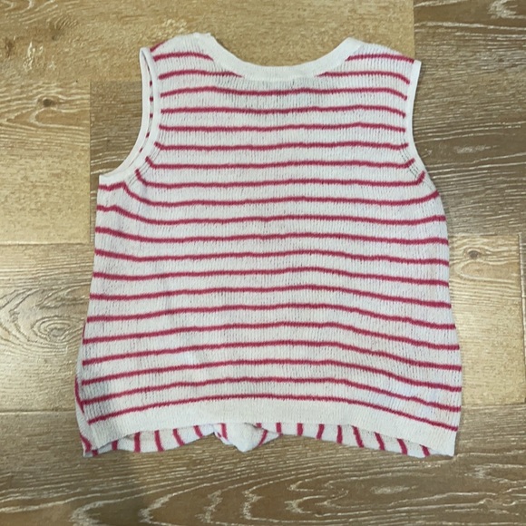 Splendid Pink Stripped Knot Tank Top -SM - Picture 2 of 3